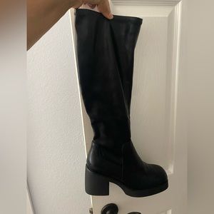Knee High Leather Boots
